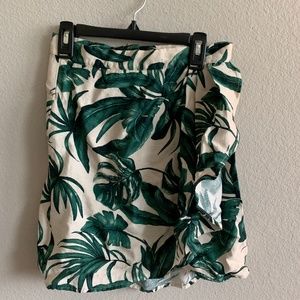 H&M Green leaf Skirt